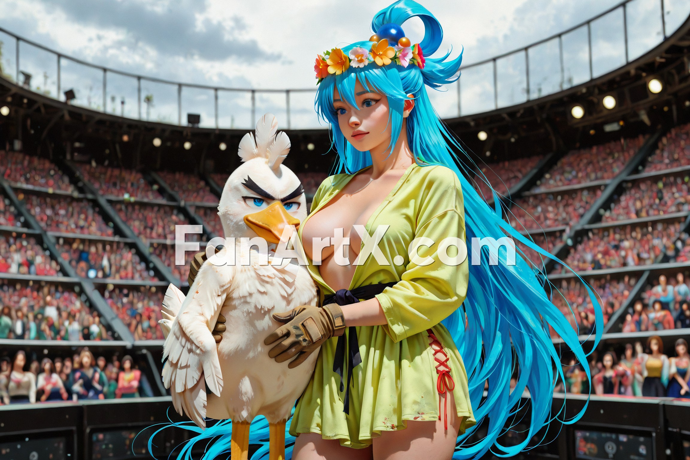 Aqua Fanart Kunosuba Characters 1367312