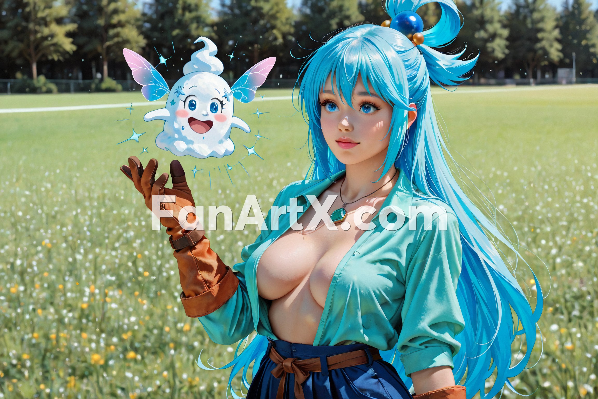 Aqua Fanart Kunosuba Characters 1375214
