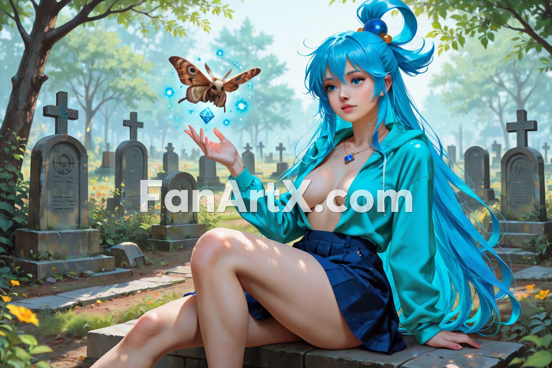 Aqua Fanart Kunosuba Characters 1609395