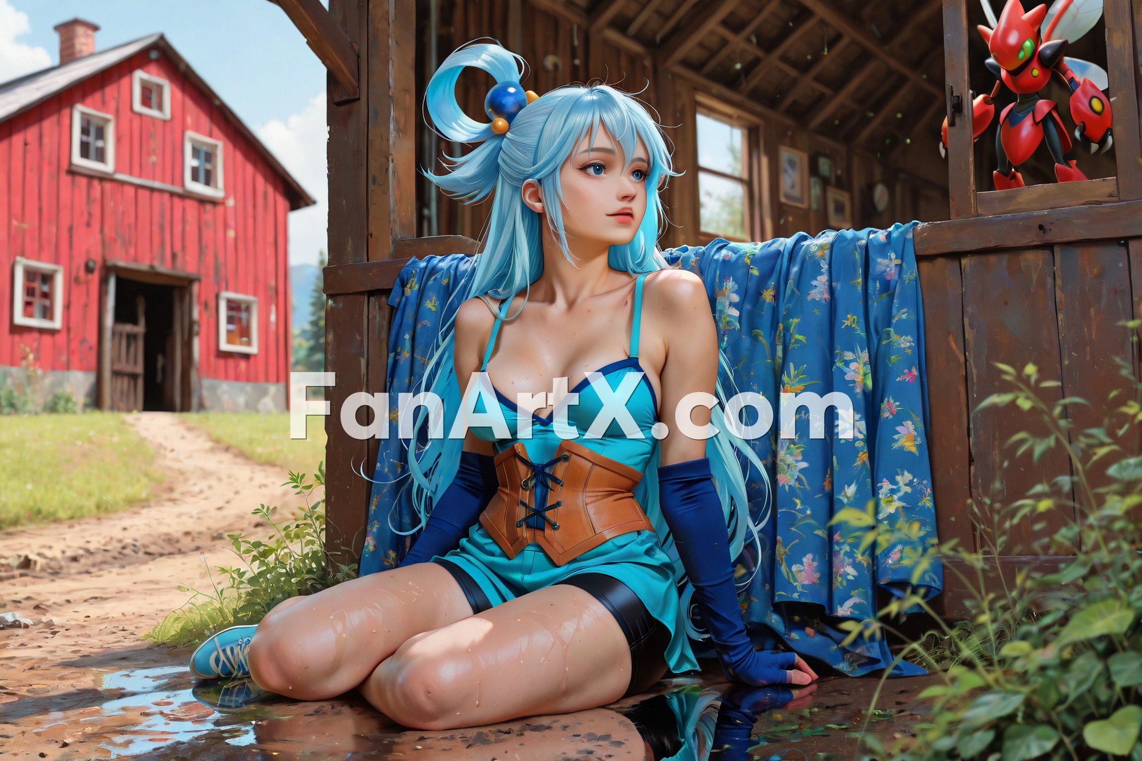 Aqua Fanart Kunosuba Characters 1969338