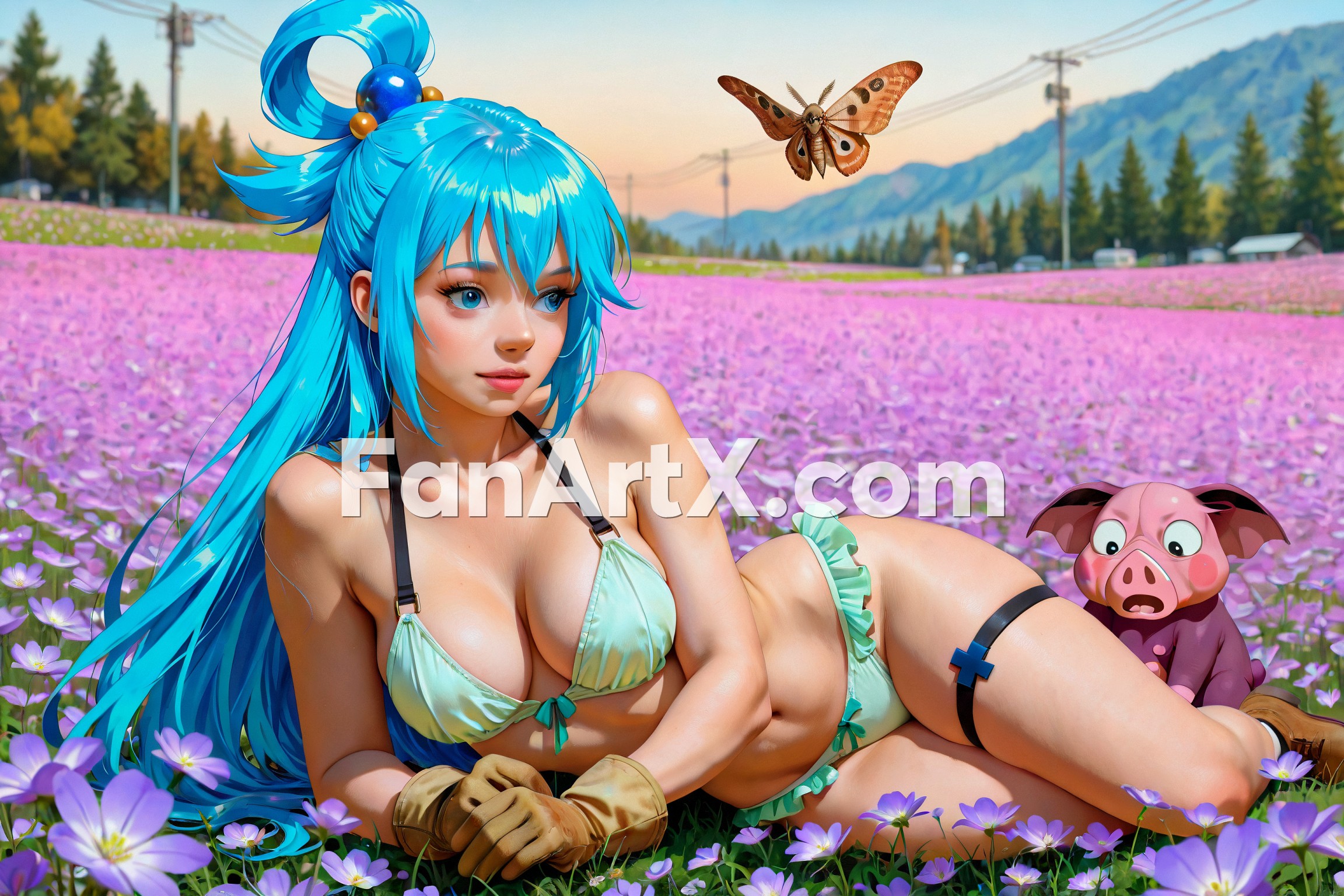 Aqua Fanart Kunosuba Characters 2180014