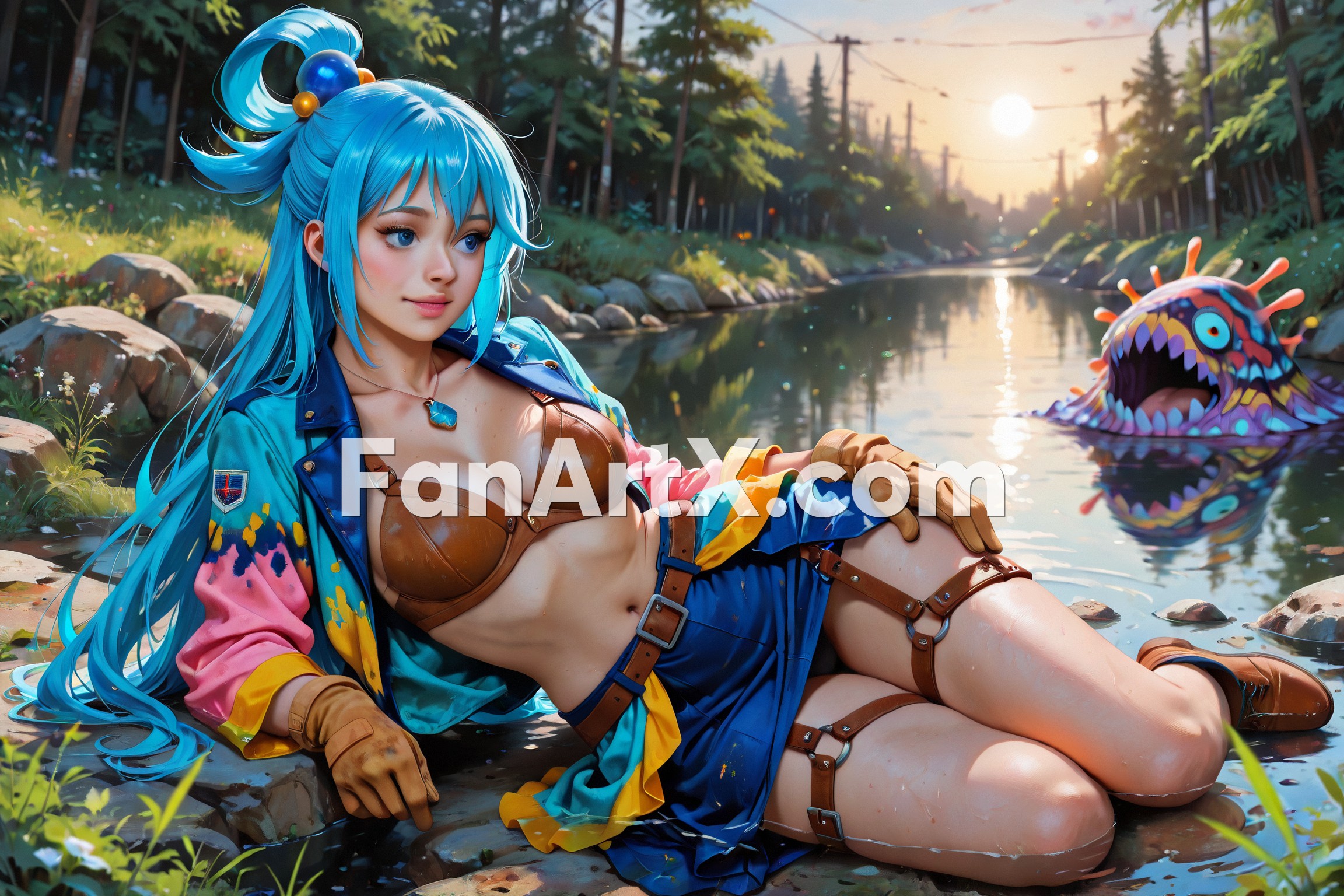 Aqua Fanart Kunosuba Characters 2261625