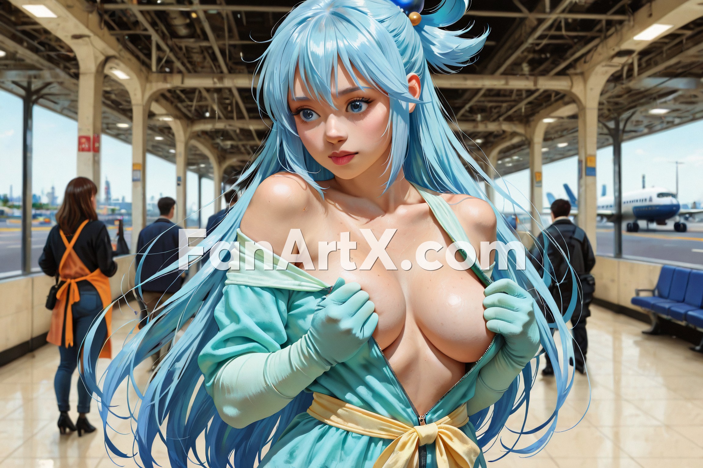 Aqua Fanart Kunosuba Characters 2292172