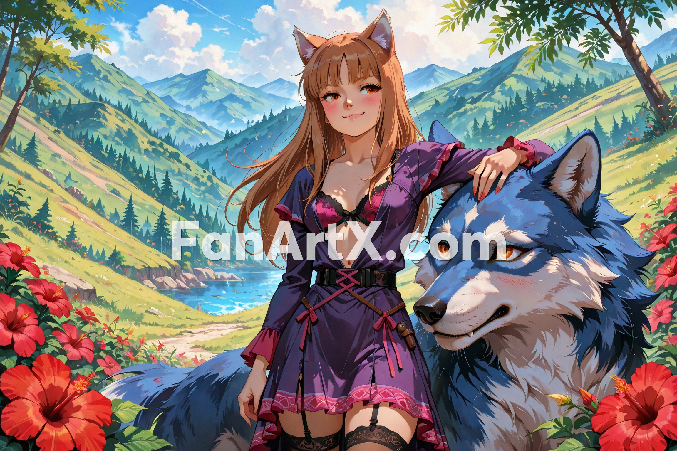 Holo Fanart Spice And Wolf Characters 1229336